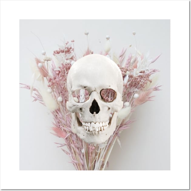 Soft aesthetic skull Wall Art by xayiteb